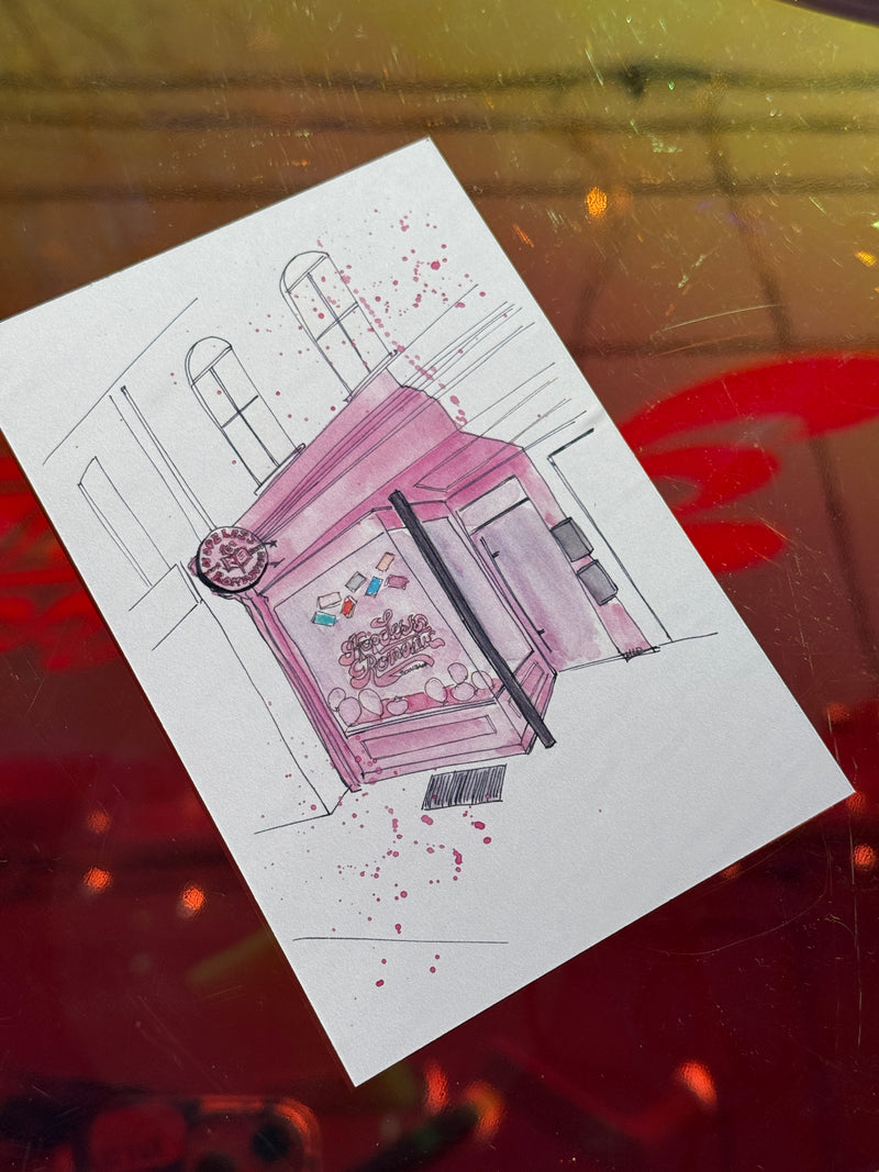 HRB Storefront Postcard - Hopeless Romantic