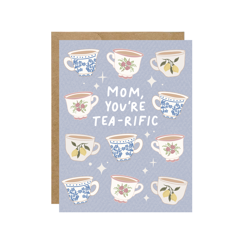 Tea-Rific Mom - Vintage Tea Cup Card