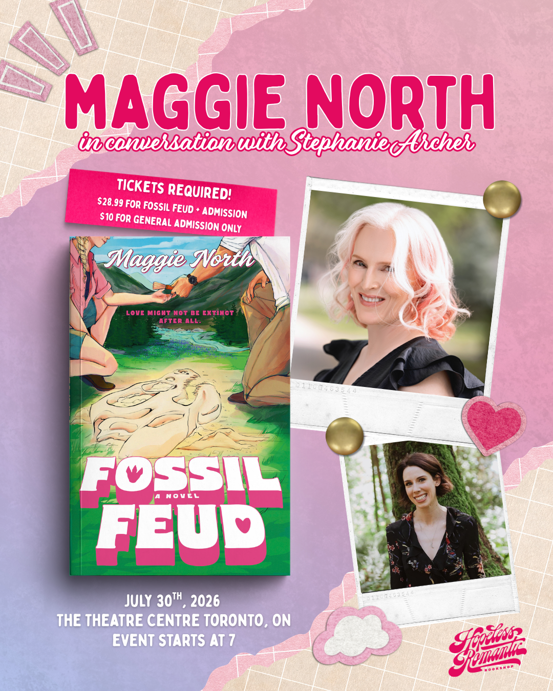 Book Launch for Fossil Feud by Maggie North, In Conversation with Stephanie Archer (July 30, 2026)