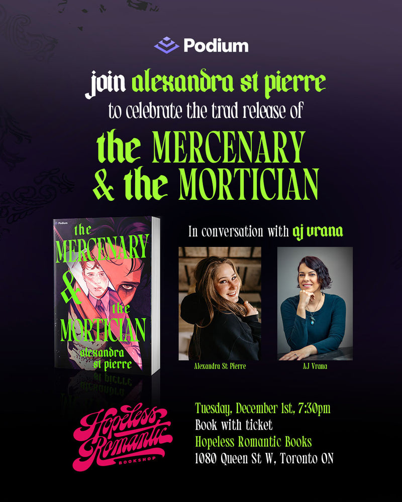 Book Launch: The Mercenary & The Mortician with Alexandra St. Pierre