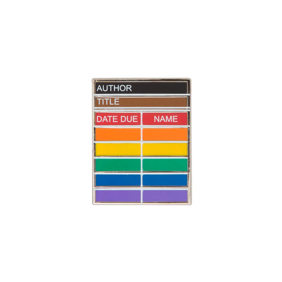 Library Card Pride enamel pin