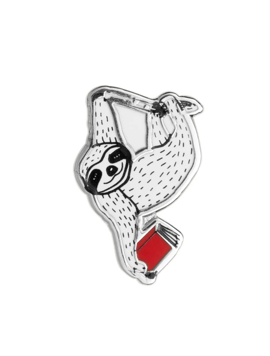 Book Sloth enamel pin