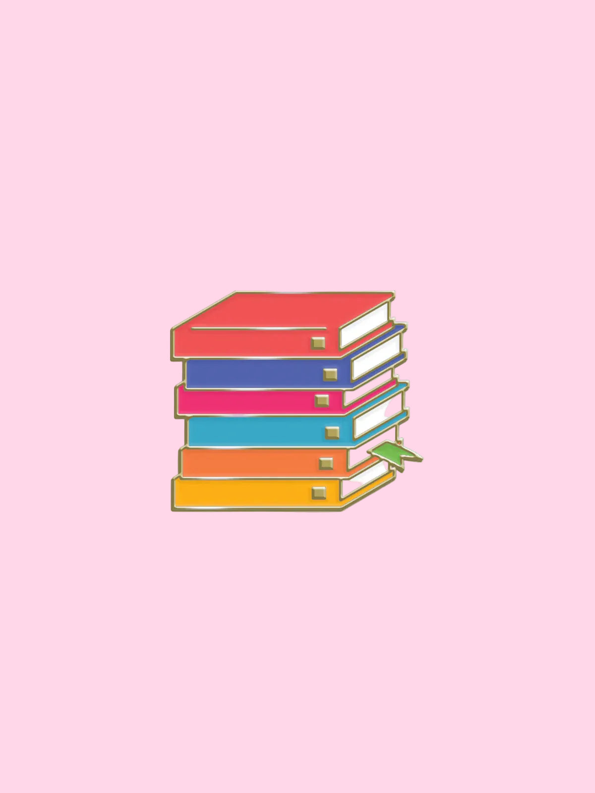 Emily Henry - Book Stack enamel pin - Hopeless Romantic