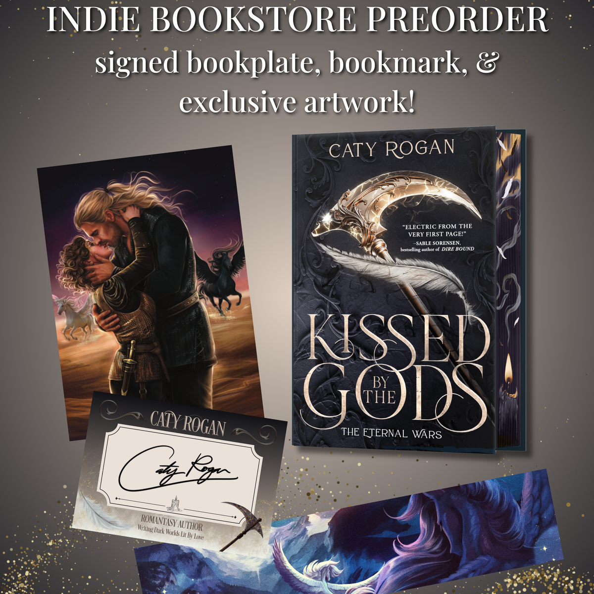 Kissed by the Gods - Deluxe Edition (BOOKPLATE + Art and Bookmark)