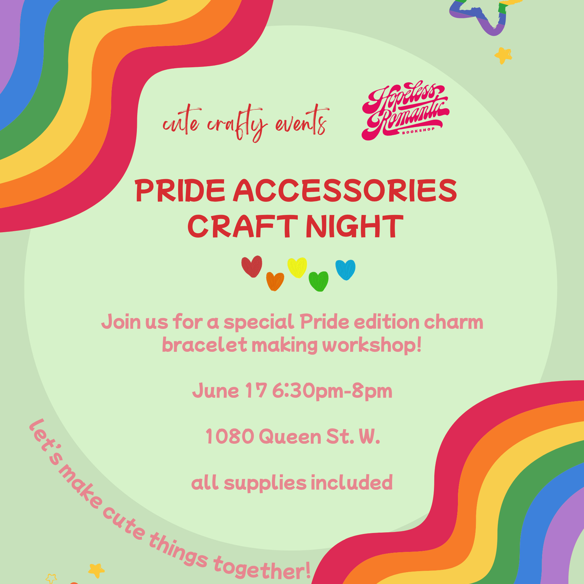 Workshop: Pride Charm Bracelets
