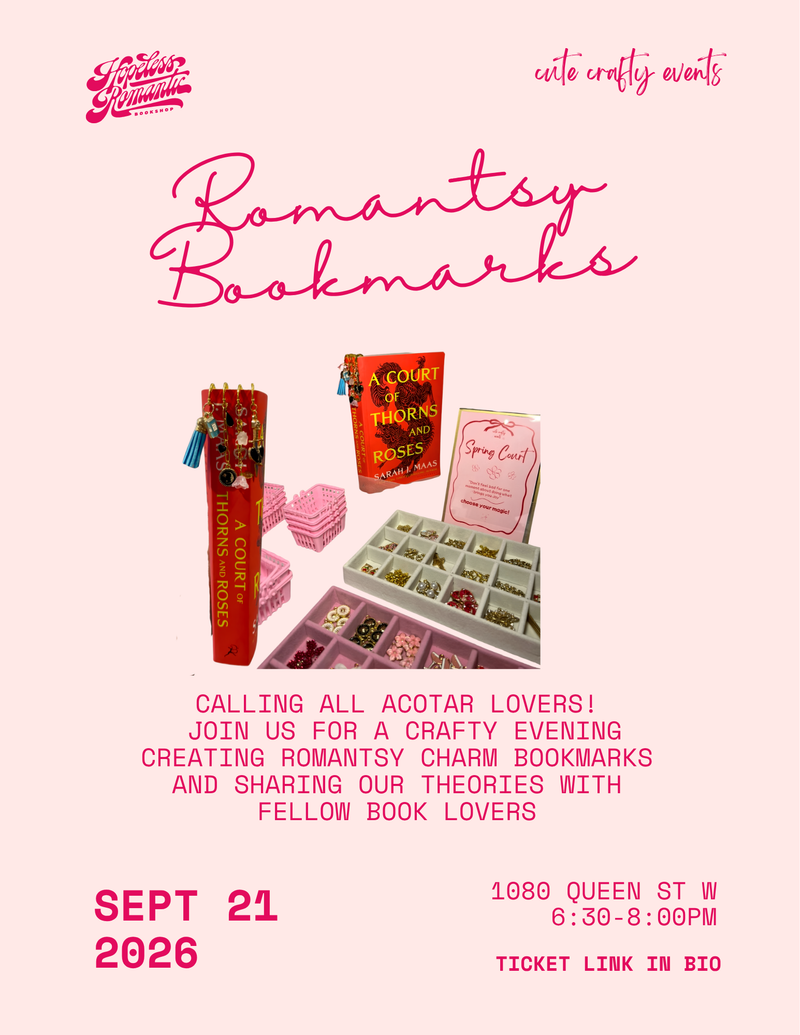Romantasy Charm Bookmark Workshop | Cute Crafty Events