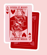 Queen of Books Sticker