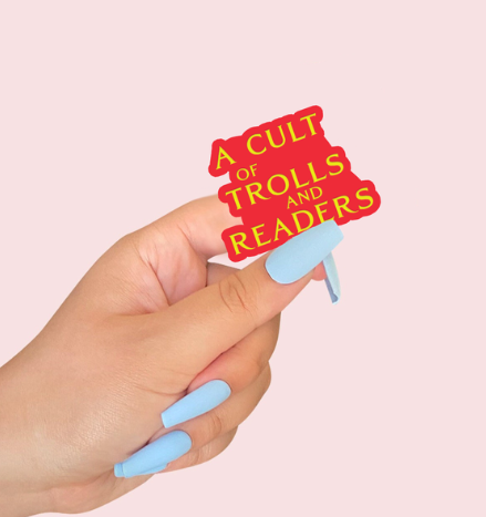 A Cult of Trolls and Readers Sticker