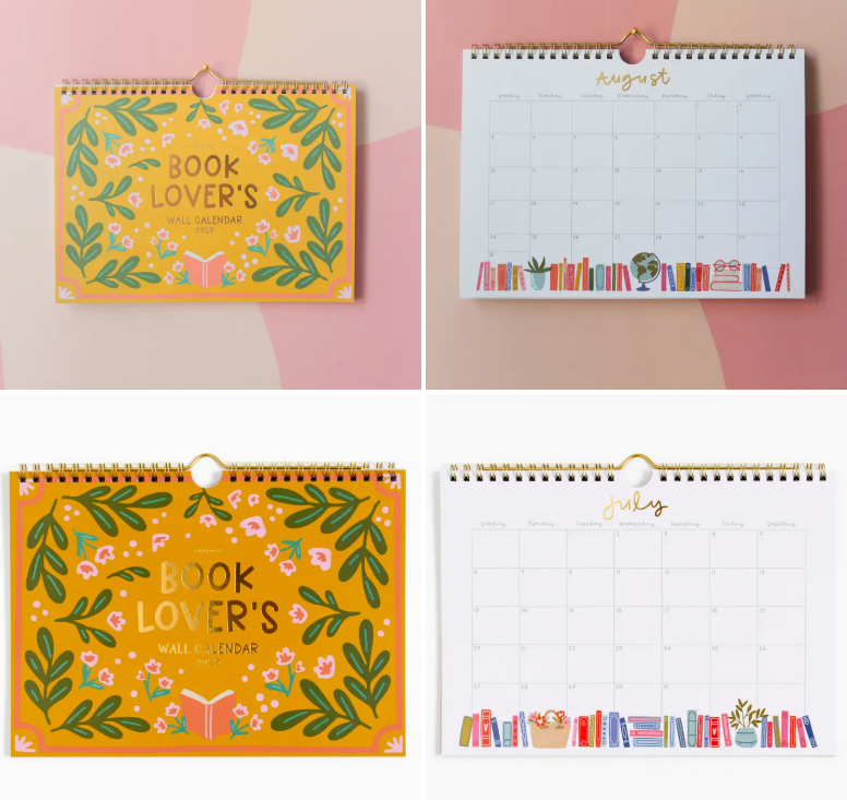 Book Lovers Wall Calendar 2025