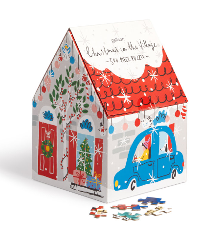 Christmas in the Village 500 Piece House Puzzle - Hopeless Romantic
