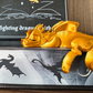 Gold Sleeping Dragon - Book Nook Decor