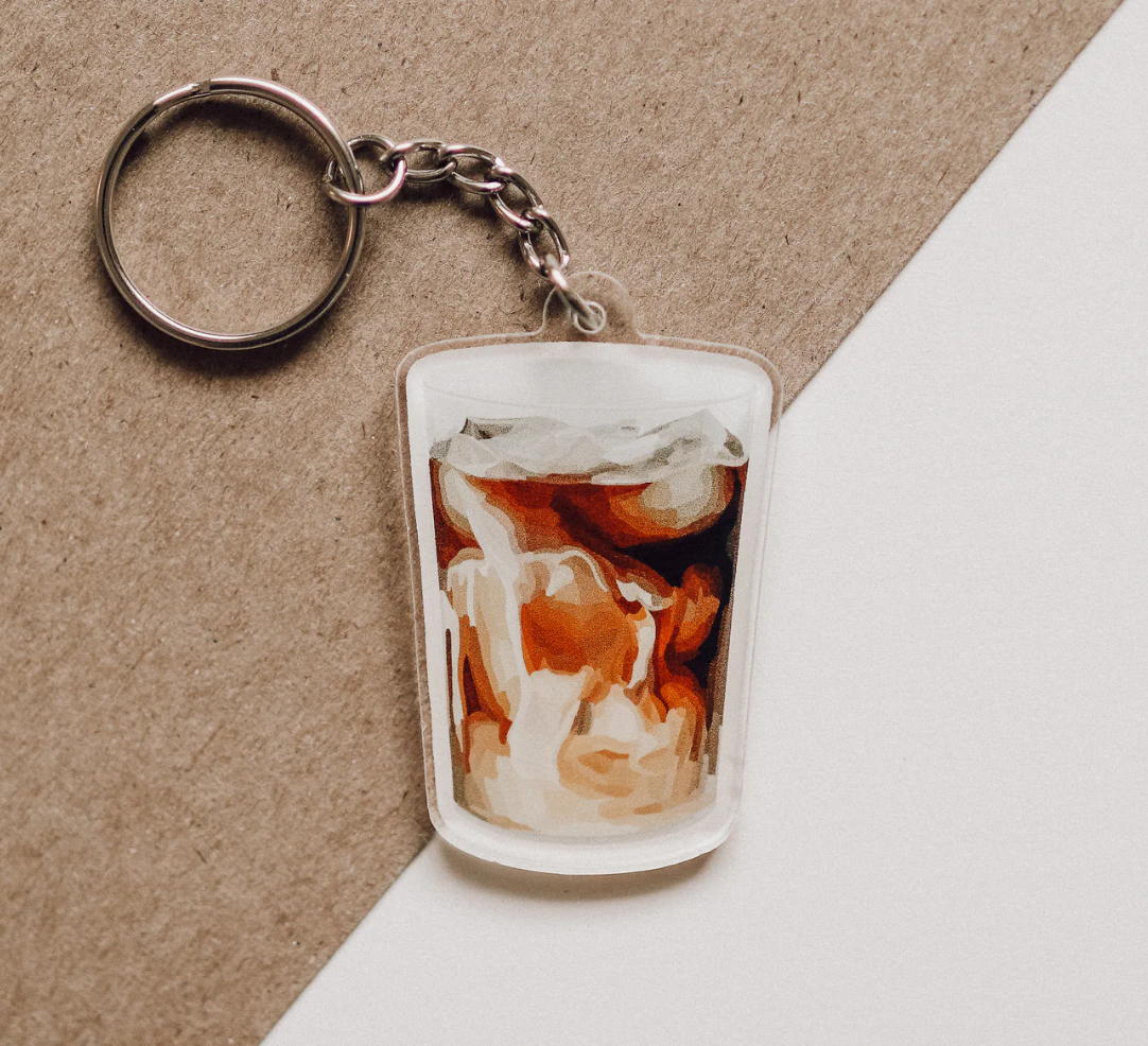 Iced Coffee Keychain