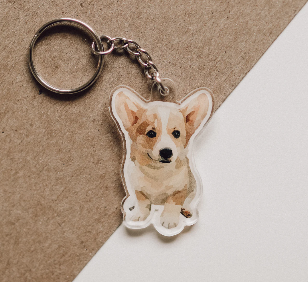 Corgi Keychain