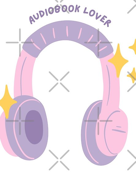 audiobook lover sticker