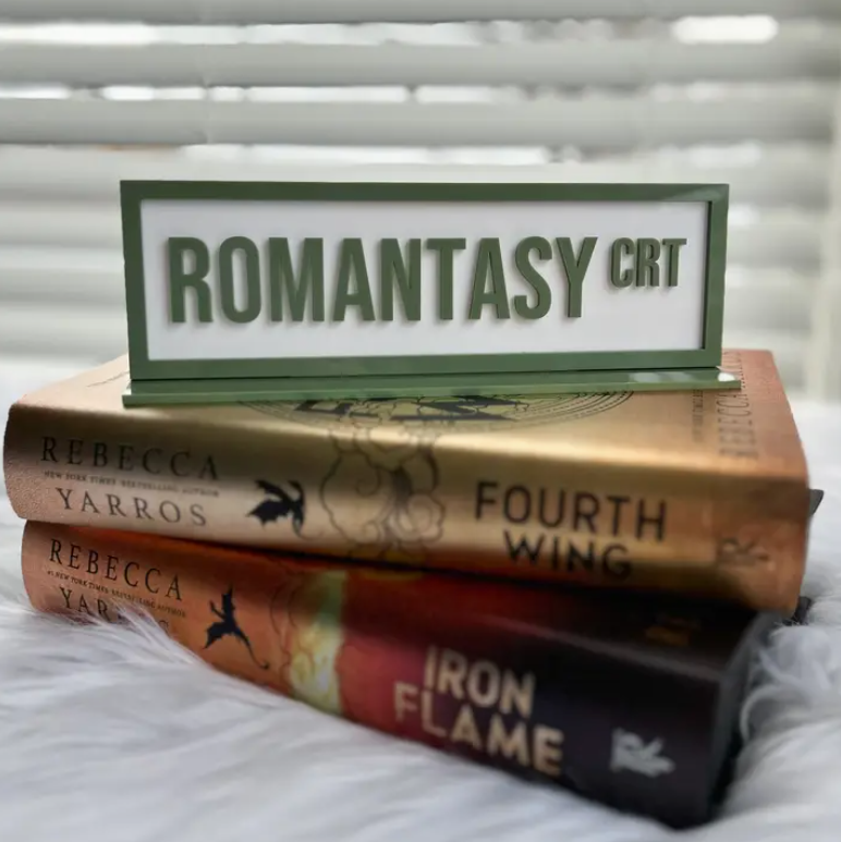 Acrylic Shelf Sign: Romantasy Court