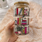 Romance Readers Bookshelf Glass Tumbler
