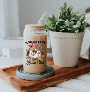 Romantasy Book Club Glass Tumbler