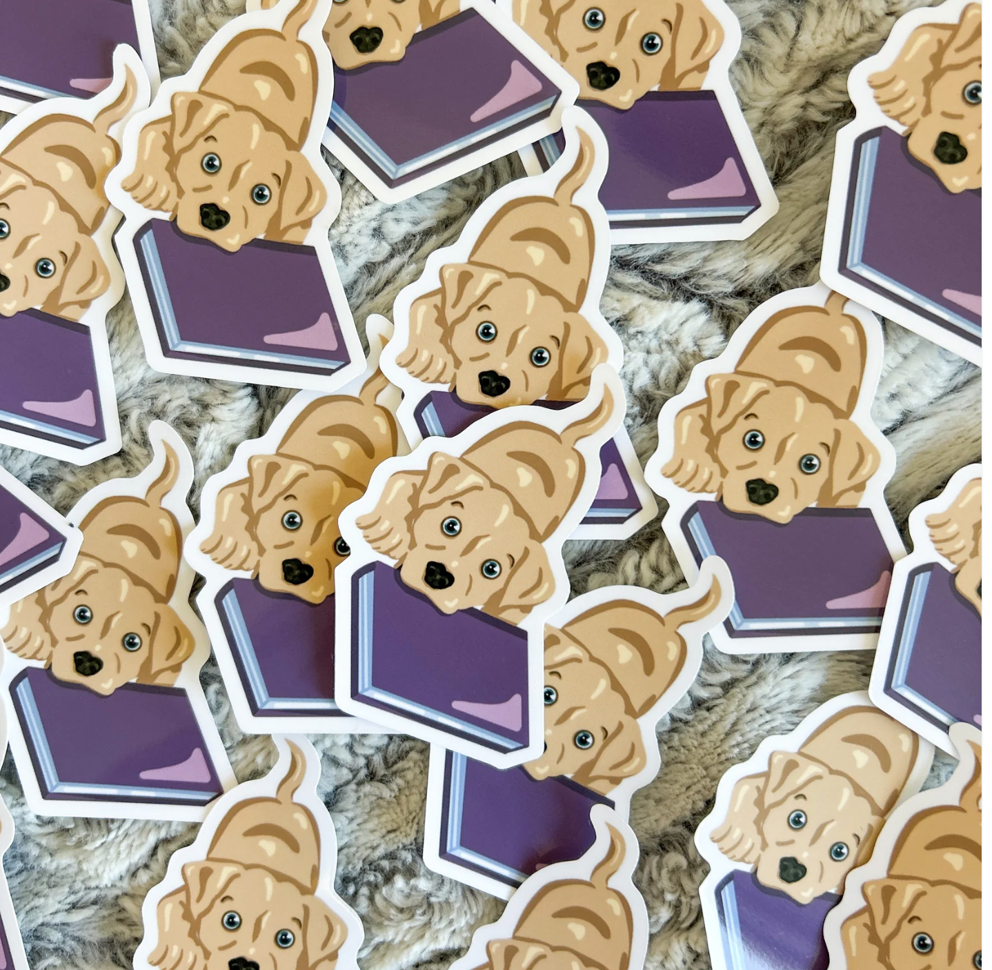 Book Dog Sticker