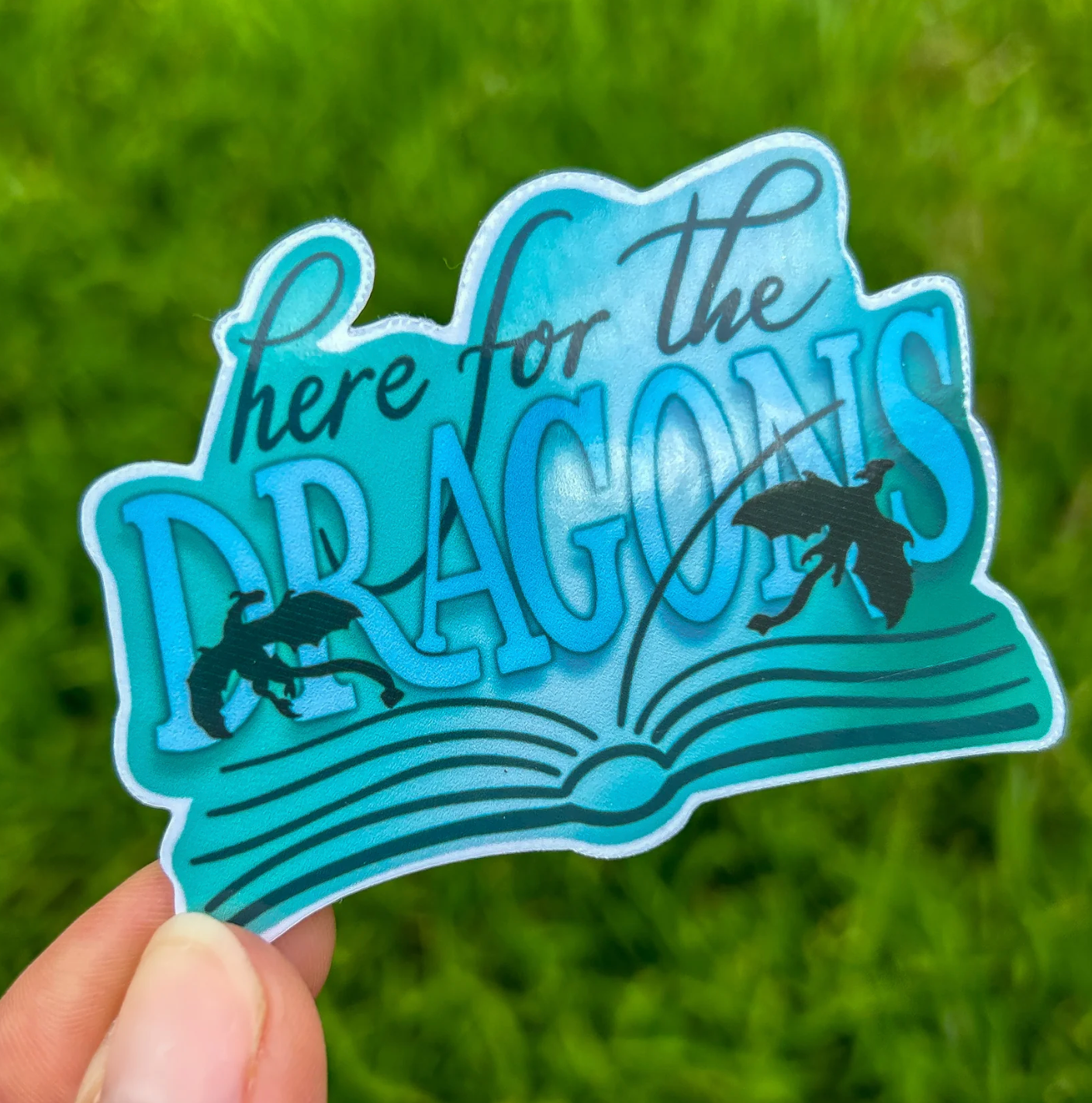 Here for the Dragons Sticker
