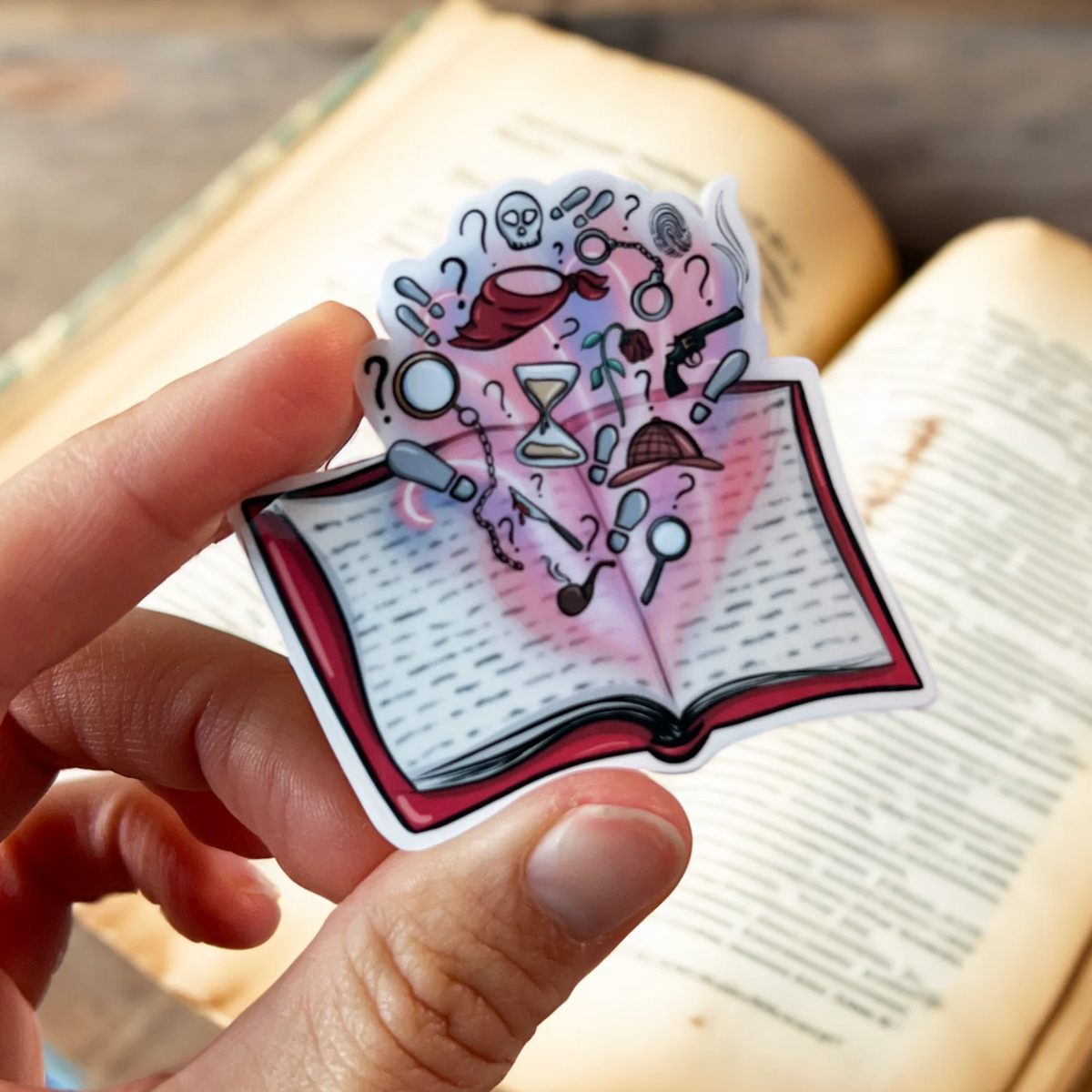 Mystery Book Sticker