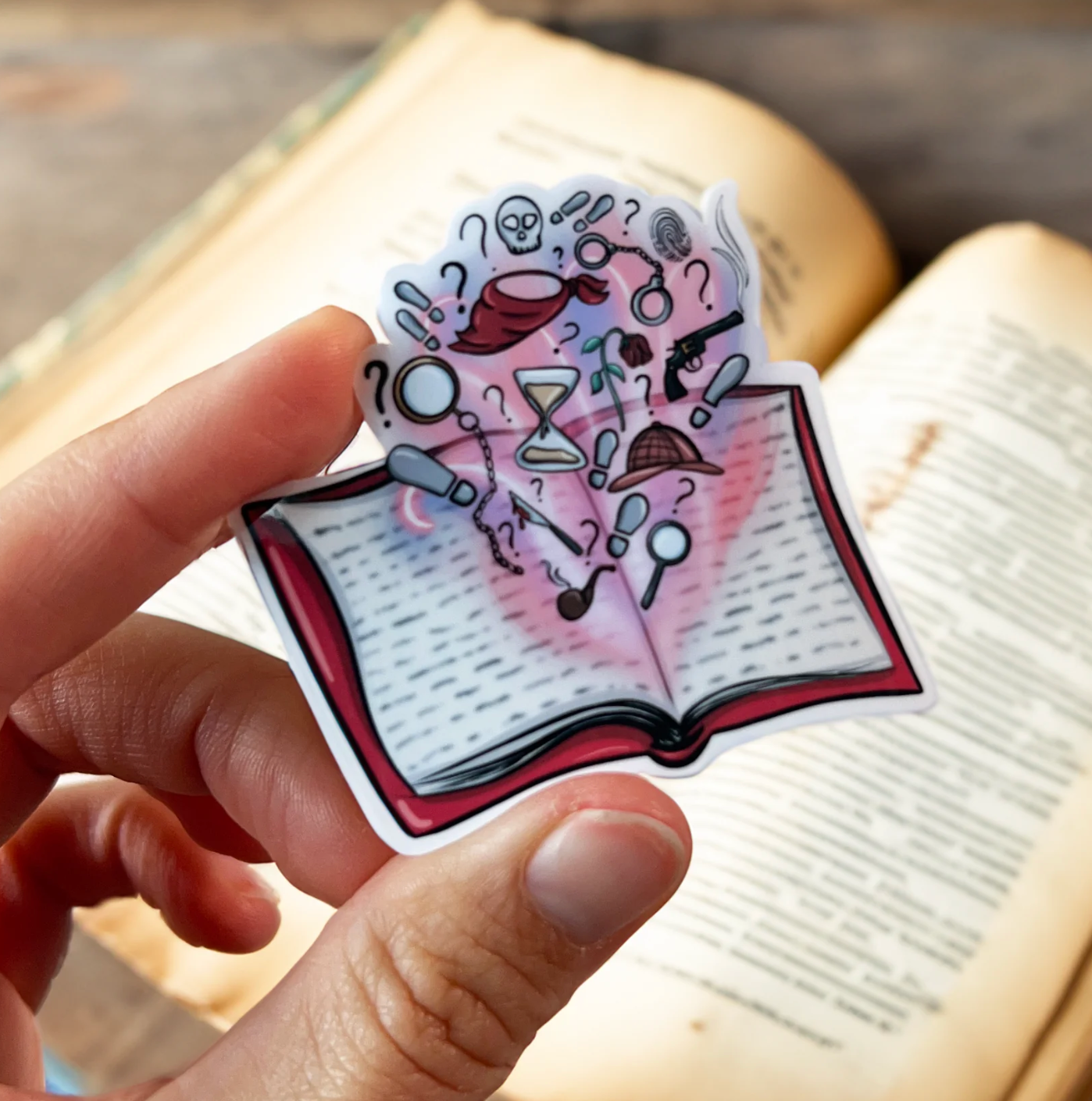 Mystery Book Sticker