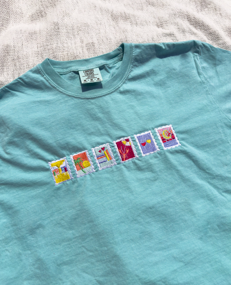 Stamps Embroidered Tee