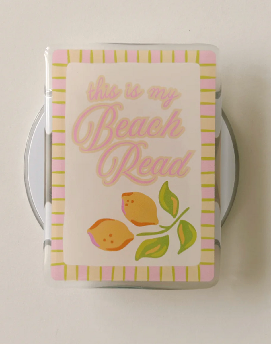 Magnetic E-Reader Grip: This is my Beach Read