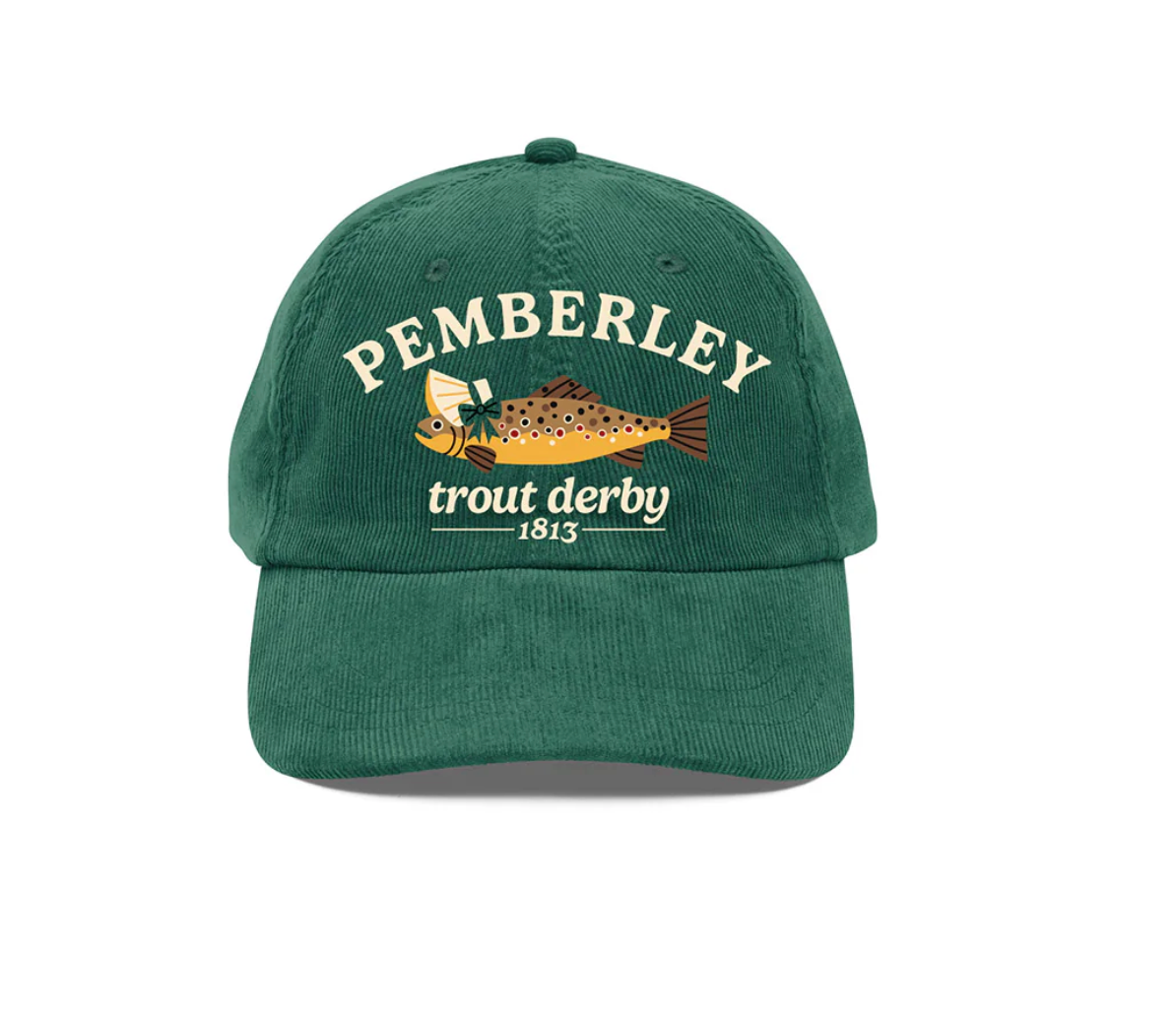 Pride and Prejudice - Pemberley Trout Derby hat