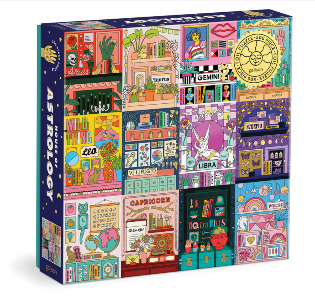 House of Astrology 500 Piece Foil Puzzle - Hopeless Romantic