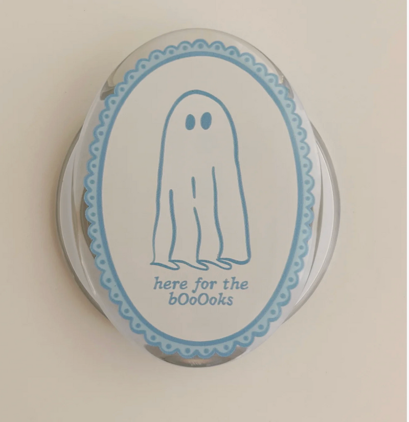 E-Reader Grip: Ghost - Here for the boooooks
