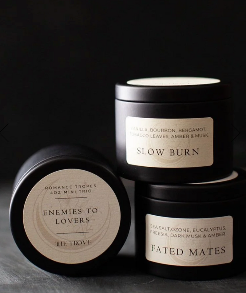Romance Tropes Mini Trio - 4oz Candles