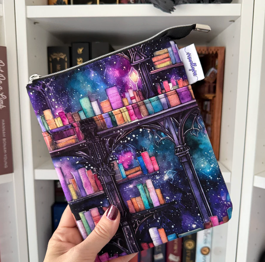 Enchanted Bookshelf - e-reader Zippered Sleeve - Hopeless Romantic