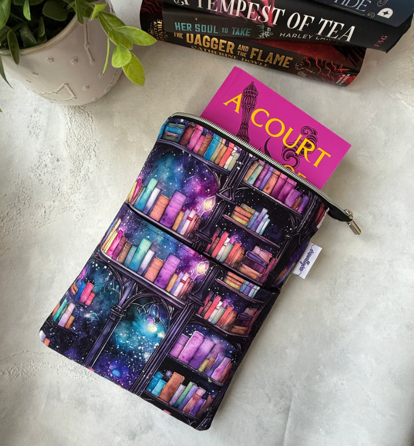 Enchanted Bookshelf - Zippered Book Sleeve - Hopeless Romantic