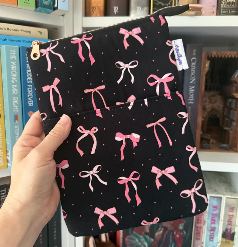 Coquette Bows - Zippered Book Sleeve - Hopeless Romantic