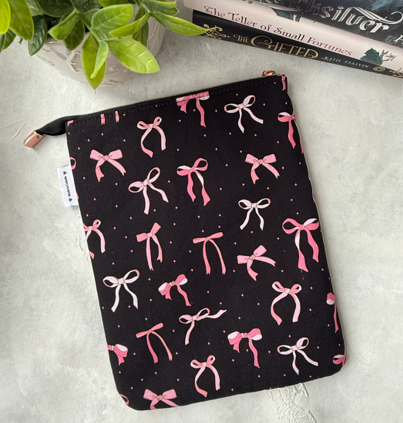Coquette Bows - Zippered Book Sleeve - Hopeless Romantic