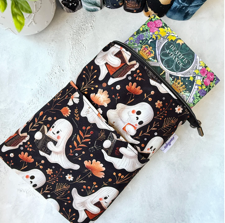 Literary Ghosts - Zippered Book Sleeve - Hopeless Romantic