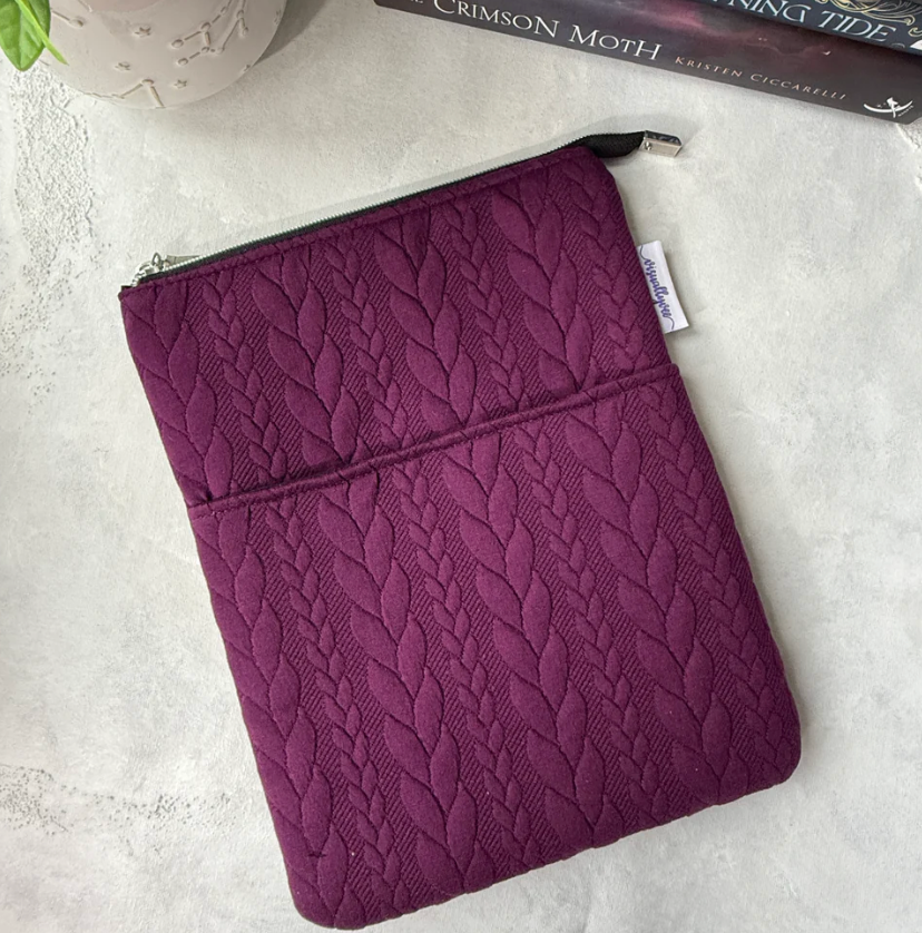 It’s Sweater Weather - Plum - Zippered Book Sleeve