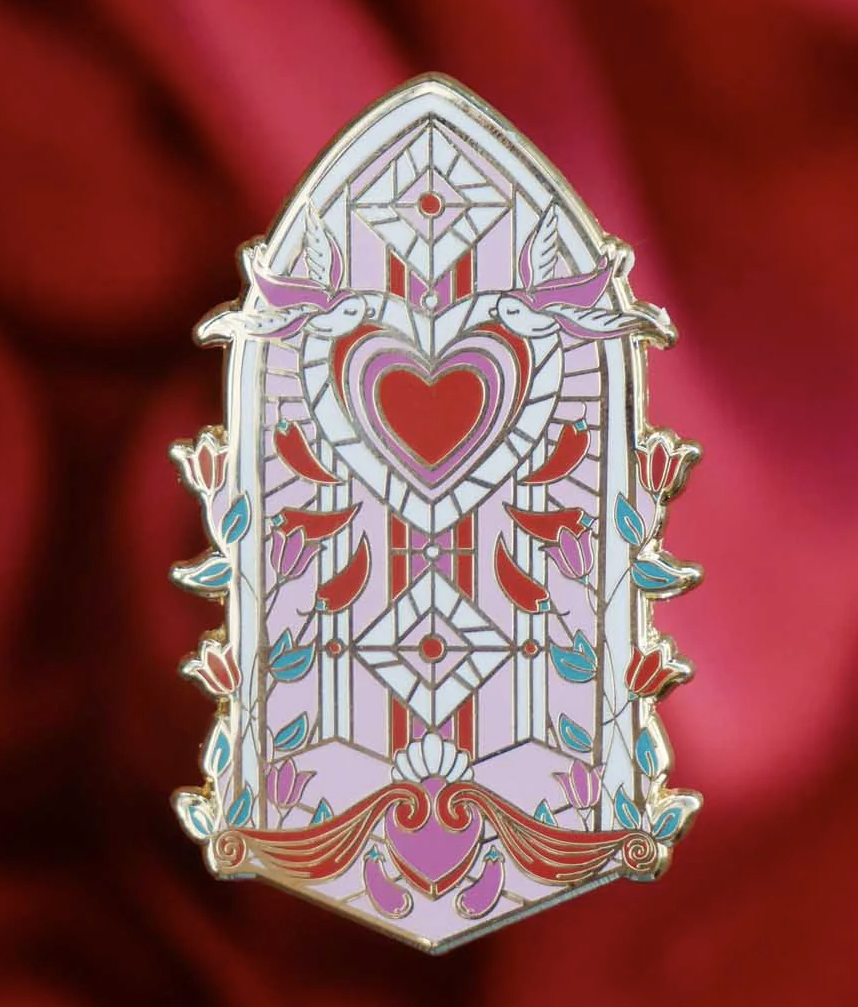 Shattered Hearts Enamel Pin
