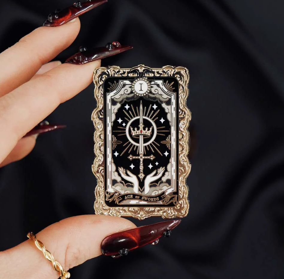Ace of Swords Enamel Pin