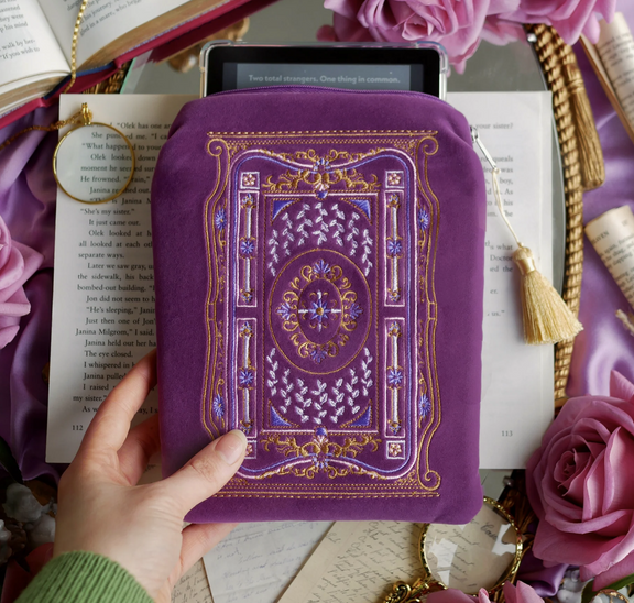 Literati E-Reader Sleeve - Purple - Hopeless Romantic