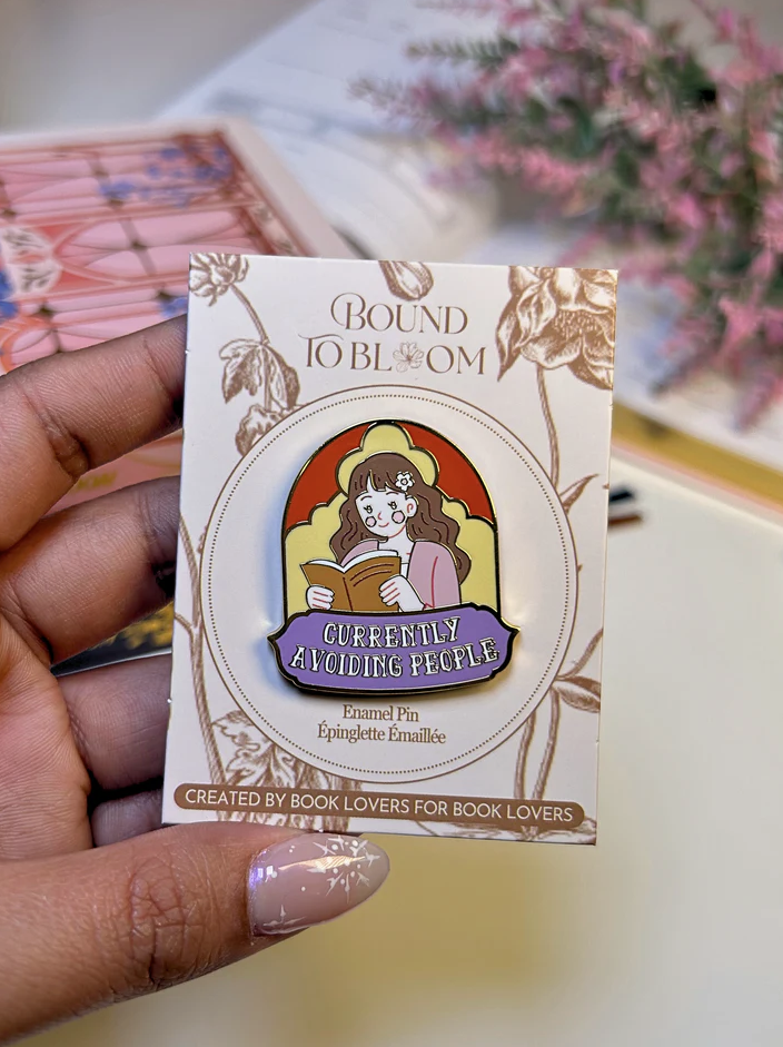 Currently Avoiding People Enamel Pin