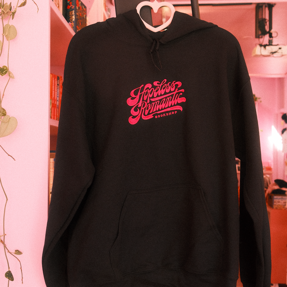 HRB Logo Embroidered Hoodie - Black