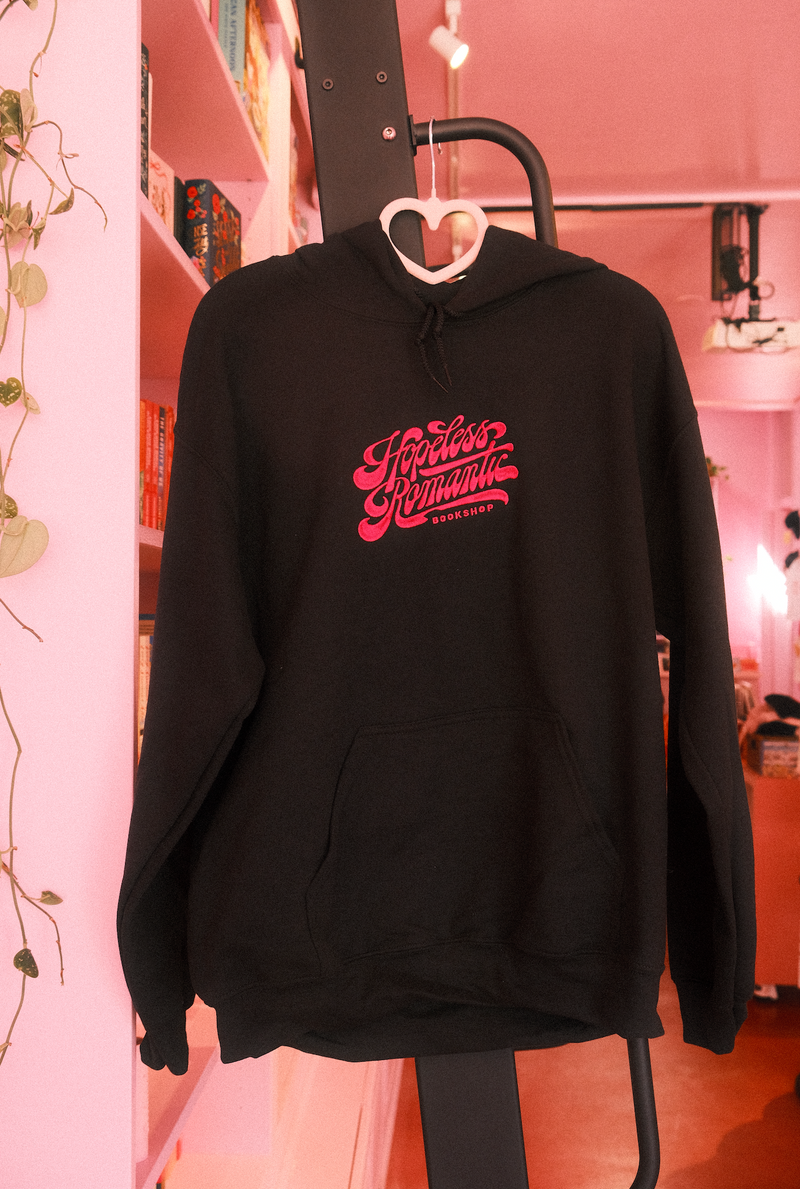 HRB Logo Embroidered Hoodie - Black