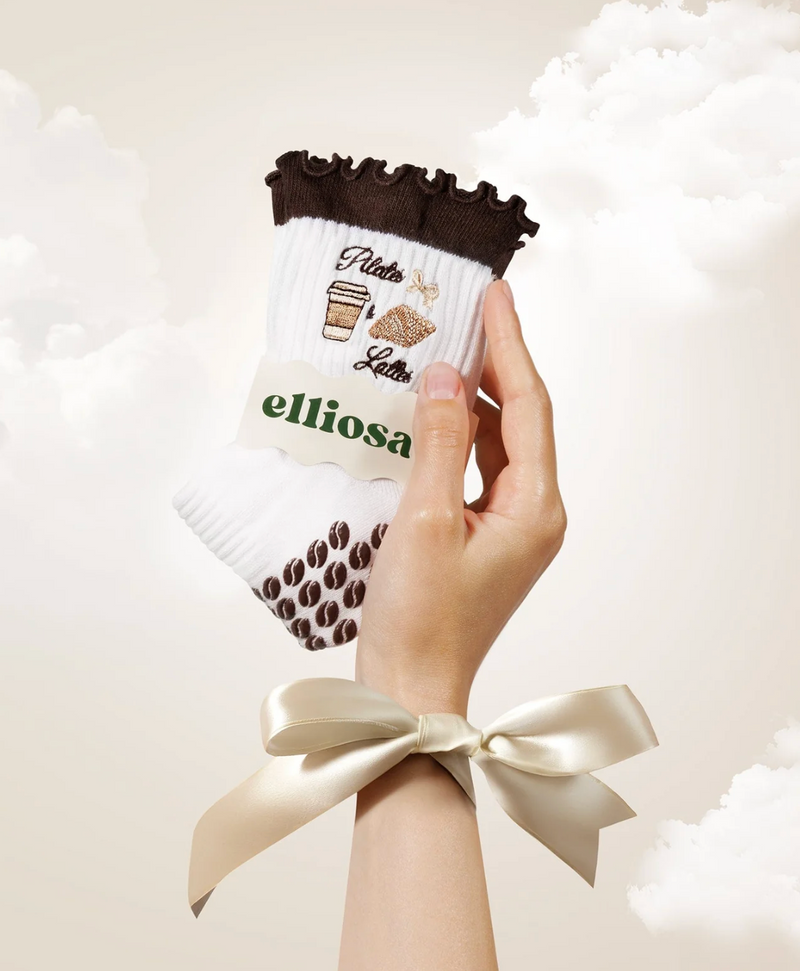 Pilates & Lattes (Pilates Socks)