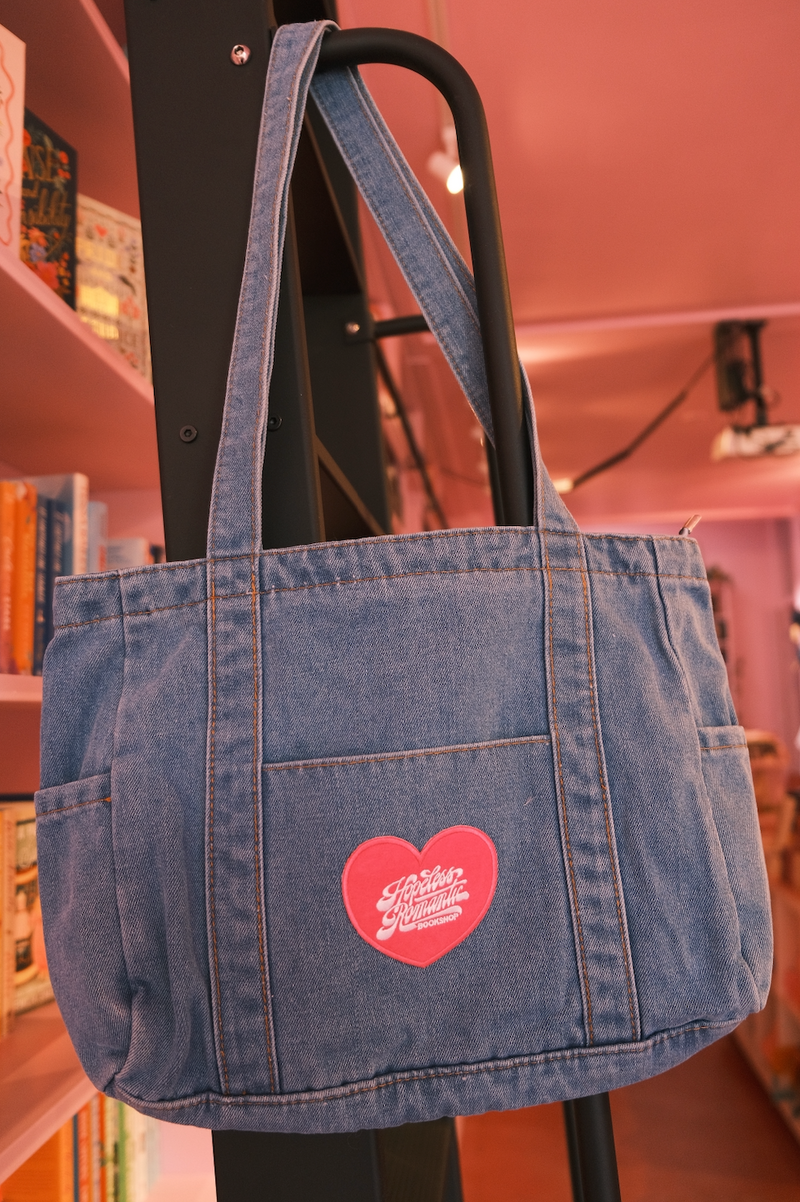 HRB Heart Patch Zippered Tote