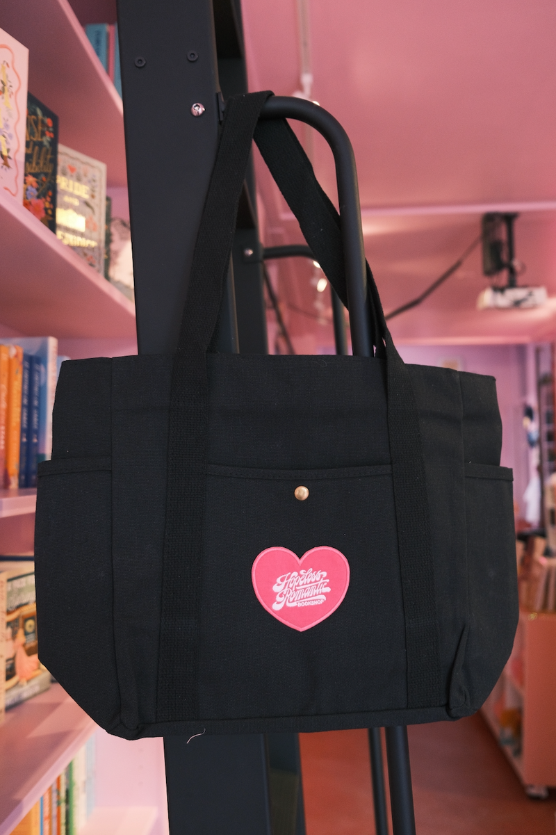 HRB Heart Patch Zippered Tote