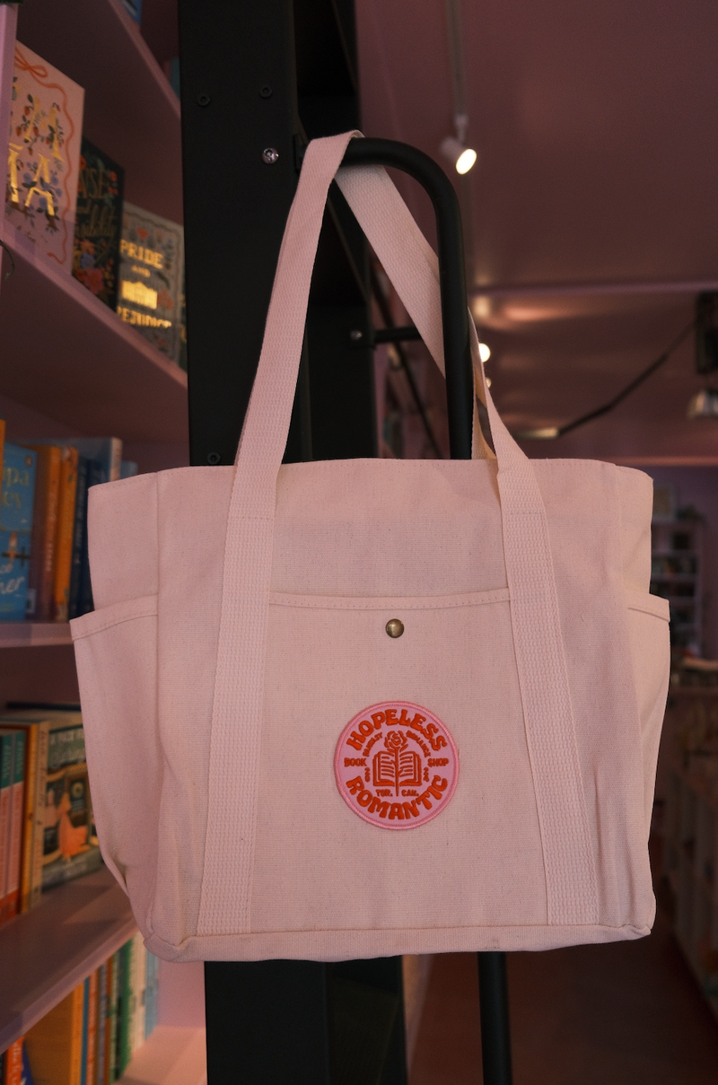 HRB Circle Patch Zippered Tote