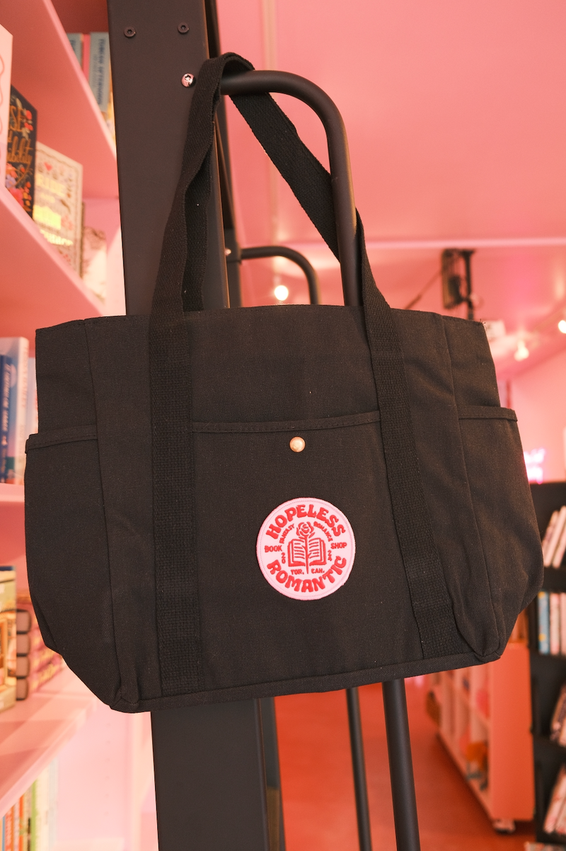 HRB Circle Patch Zippered Tote