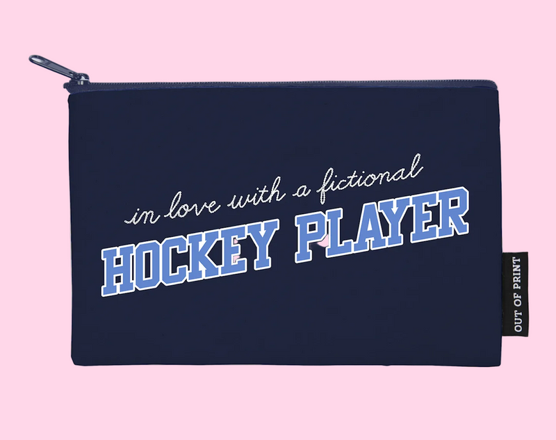 In Love with a Fictional Hockey Player Pouch