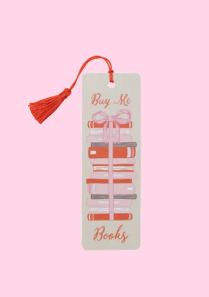 Buy Me A Book Stack Bookmark